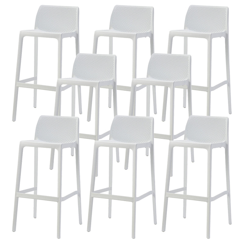 Nordic Simple Stackable Bar-stool Plastic Counter Bar Stool for Home