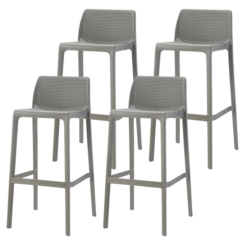 Nordic Simple Stackable Bar-stool Plastic Counter Bar Stool for Home