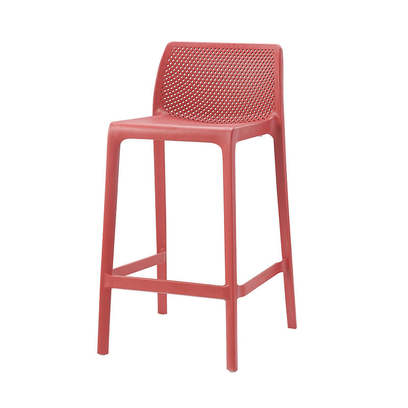 Nordic Simple Stackable Bar-stool Plastic Counter Bar Stool for Home