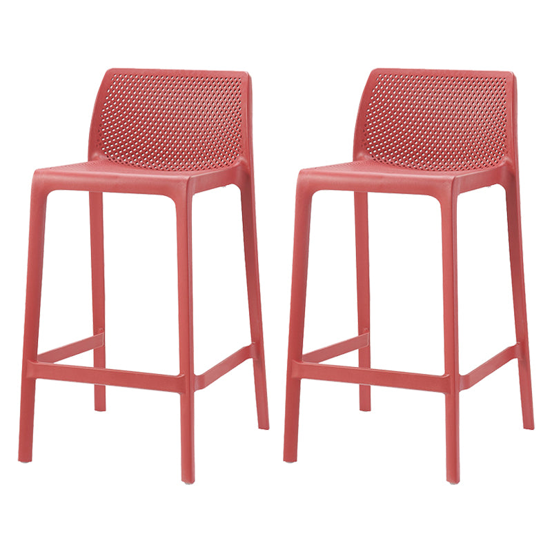 Nordic Simple Stackable Bar-stool Plastic Counter Bar Stool for Home