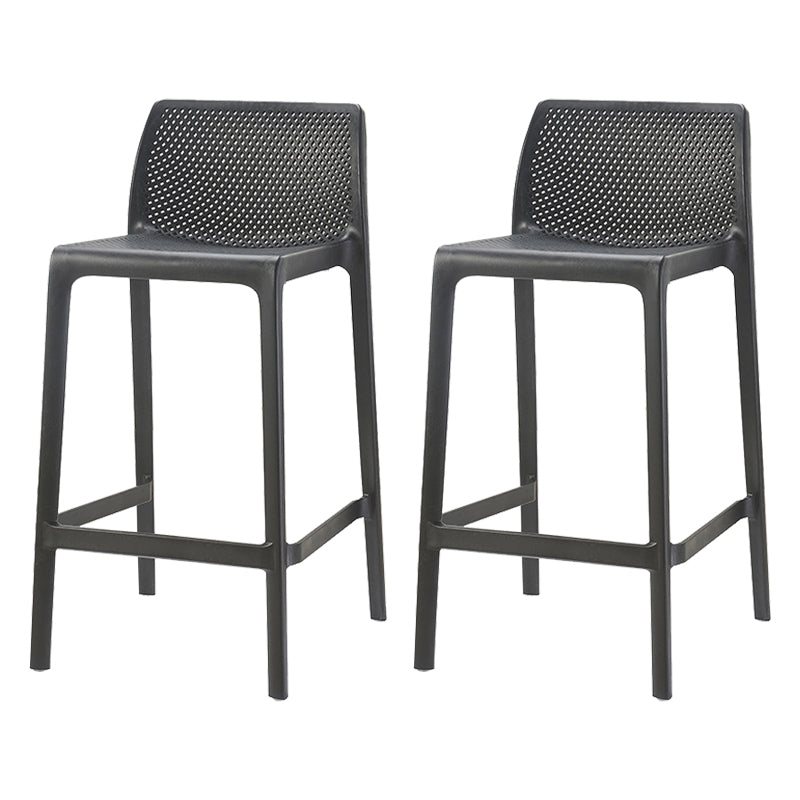 Nordic Simple Stackable Bar-stool Plastic Counter Bar Stool for Home