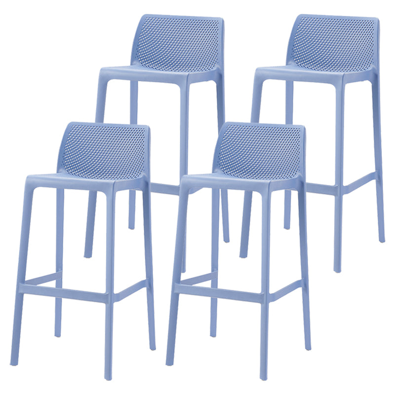 Nordic Simple Stackable Bar-stool Plastic Counter Bar Stool for Home