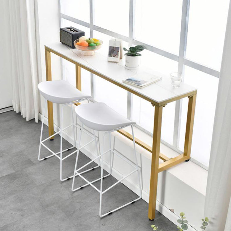 1/3/4/5 Piece Sintered Stone Bar Set Glam Matte Finish Bar Table Set