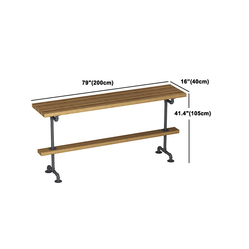 Modern Wood Bar Table Set 1/2/4/7 Pieces Rectangle Table and Stool Set