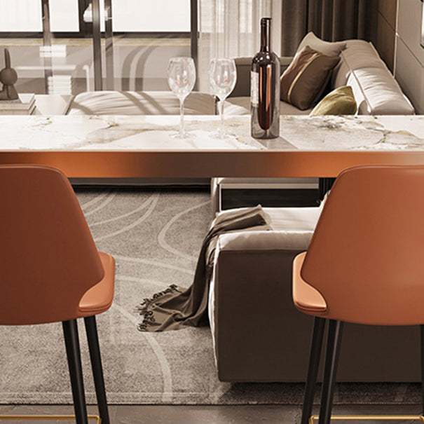 Modern Stone Bistro Set 1/2/3 Pieces Rectangle Living Room Pub Dining Set