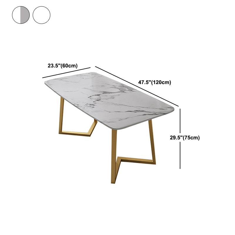 Nordic 1/5 Pieces Dining Set Rectangle Stone Dining Table for Dining Room Kitchen