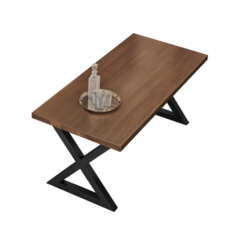 Industrial  1/3/4/5 Pieces Dining Set Rectangle Pine Wood Dining Table for Dining Room