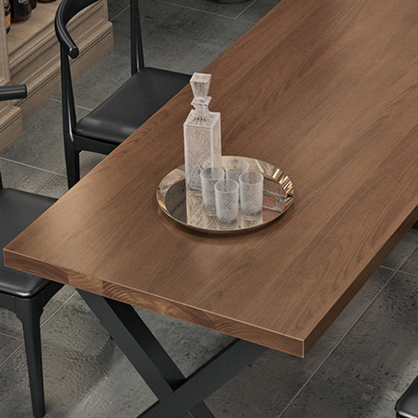 Industrial  1/3/4/5 Pieces Dining Set Rectangle Pine Wood Dining Table for Dining Room