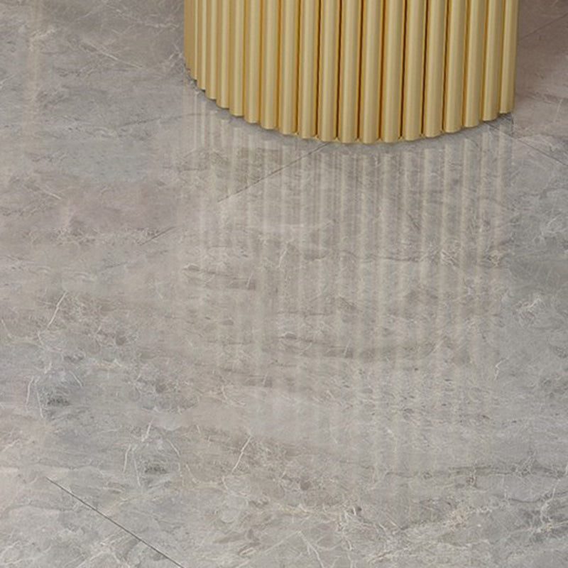 Traditional Luxury Dining Table Oval Home Table with Gold Base