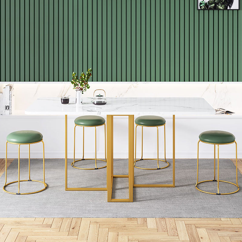 Modern Foldable White Table for Restaurant Rectangle Table with Trestle Base