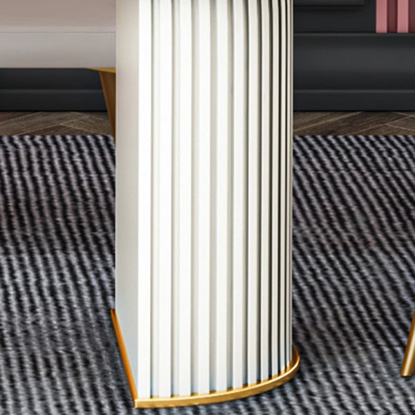 Traditional Luxury Dining Table Oval Sintered Stone Table for Home