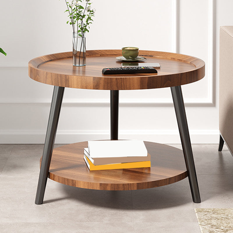 Nordic Round Coffee Table Tea/Black/White Cocktail Table for Living Room