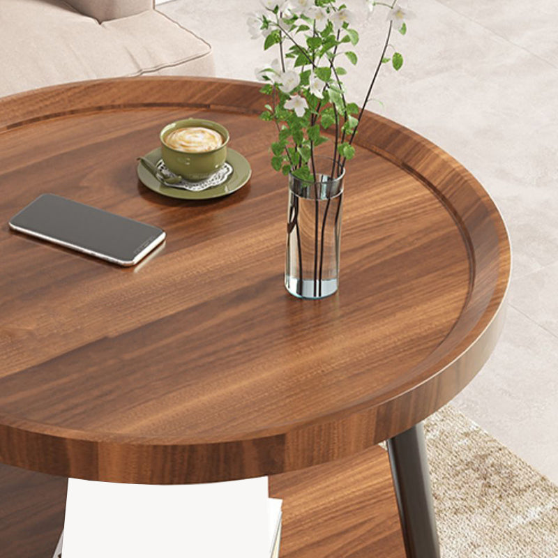 Nordic Round Coffee Table Tea/Black/White Cocktail Table for Living Room