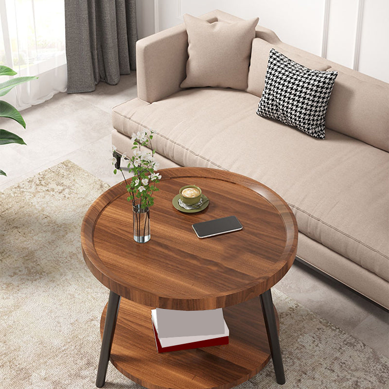 Nordic Round Coffee Table Tea/Black/White Cocktail Table for Living Room