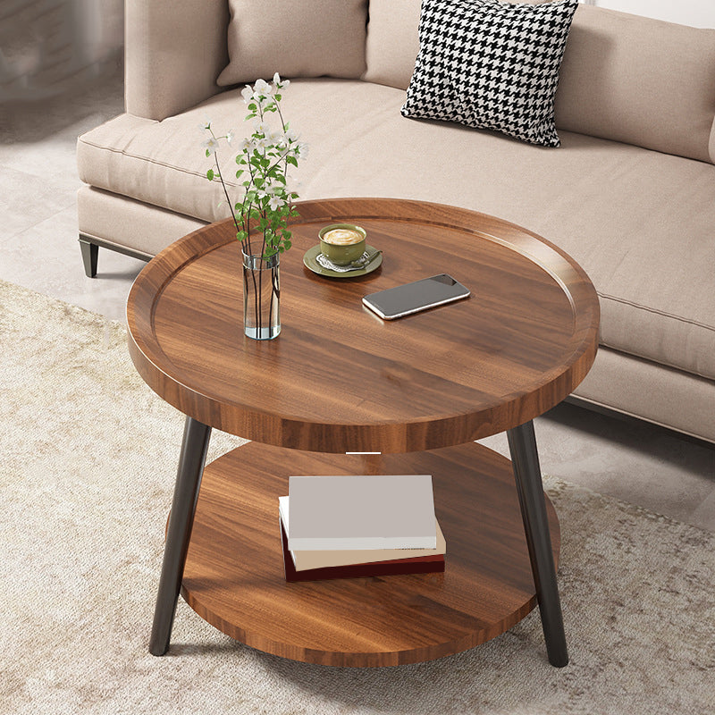 Nordic Round Coffee Table Tea/Black/White Cocktail Table for Living Room