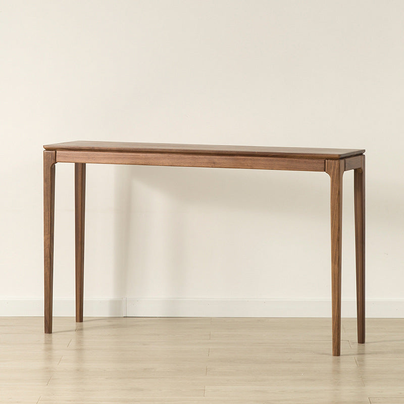 Solid Wood Mid-Century ModernTable in Brone Console Table 30"H