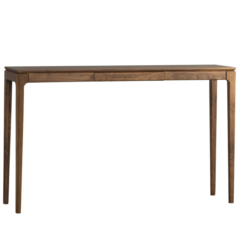 Solid Wood Mid-Century ModernTable in Brone Console Table 30"H