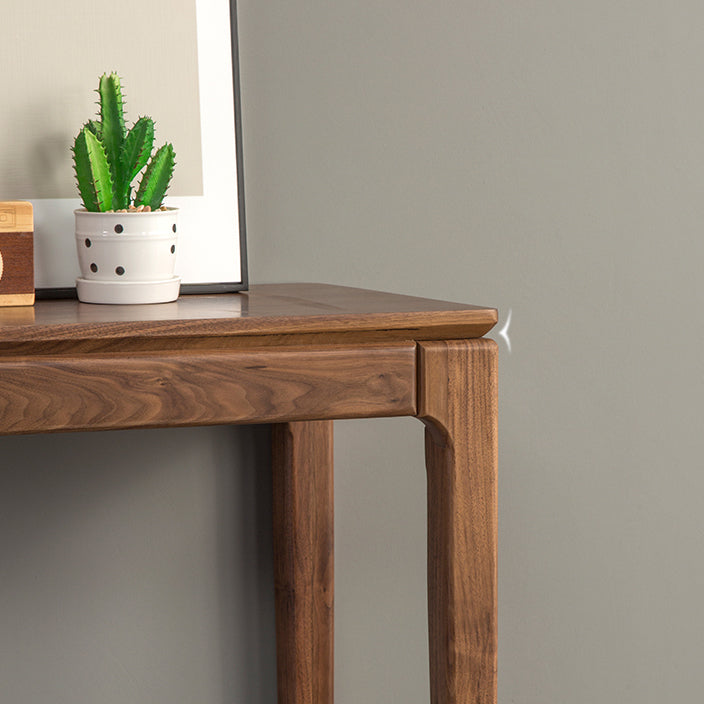 Solid Wood Mid-Century ModernTable in Brone Console Table 30"H