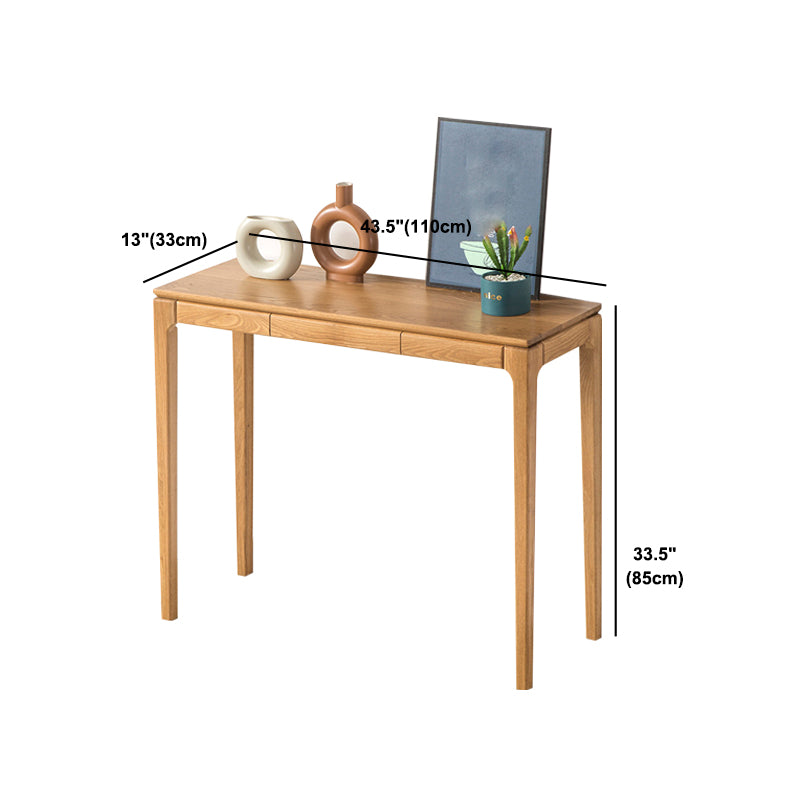 Solid Wood Mid-Century ModernTable in Brone Console Table 30"H