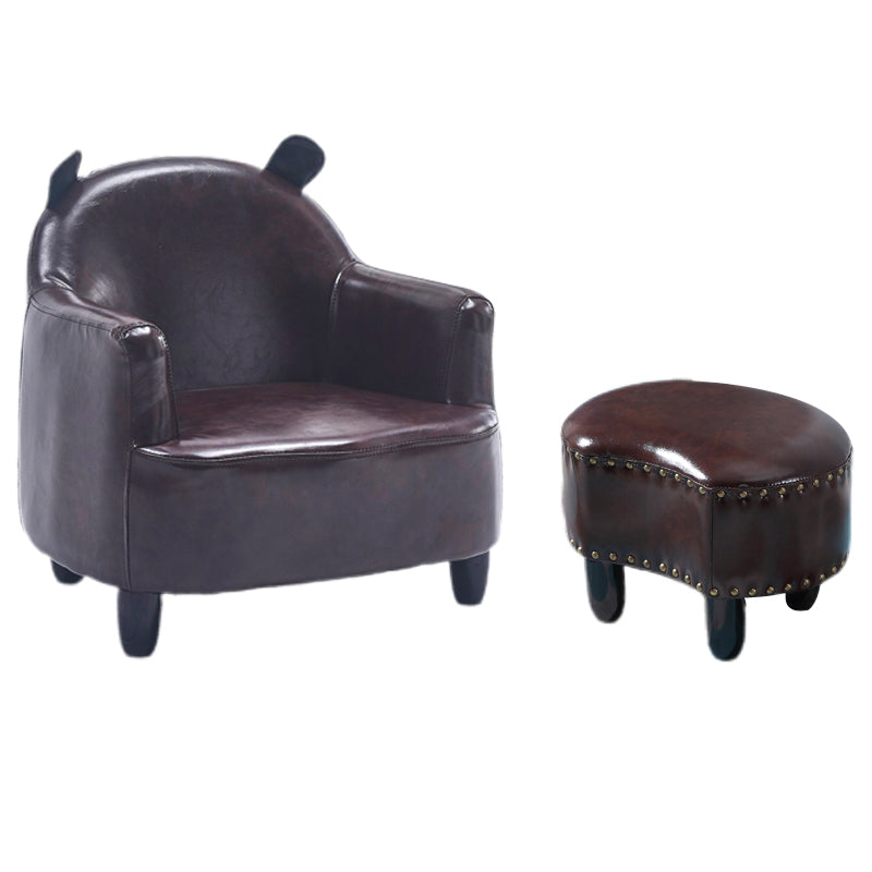 Basic Four Leg Arm Chair Arms Included Barrel Accent Chair, 20.47" W √ó 20.08" L √ó 20.47" H