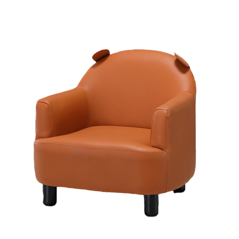 Basic Four Leg Arm Chair Arms Included Barrel Accent Chair, 20.47" W √ó 20.08" L √ó 20.47" H