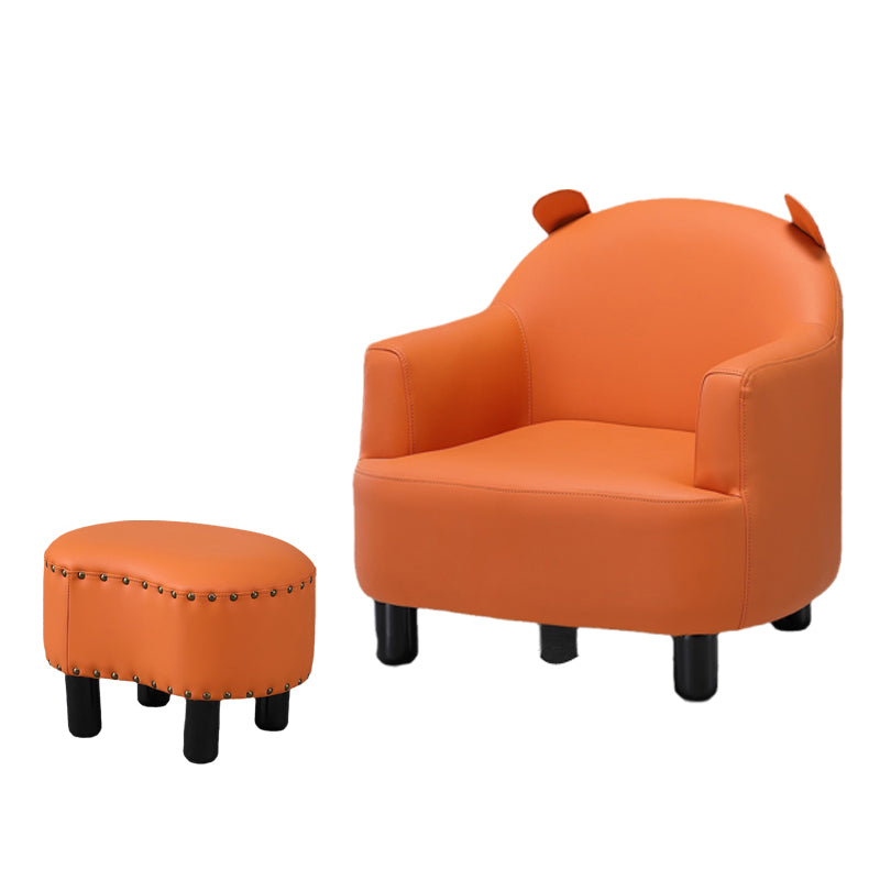 Basic Four Leg Arm Chair Arms Included Barrel Accent Chair, 20.47" W √ó 20.08" L √ó 20.47" H