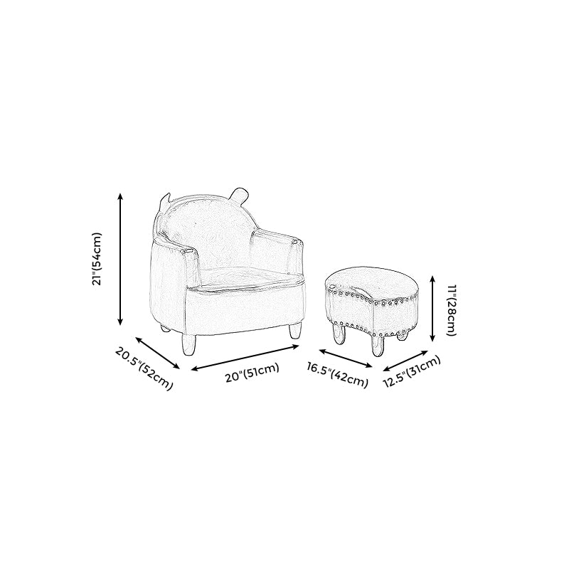 Basic Four Leg Arm Chair Arms Included Barrel Accent Chair, 20.47" W √ó 20.08" L √ó 20.47" H