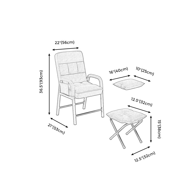 Linen Chair 22" L x20.8 W x36.2"H  Convertible Chair for Living Room