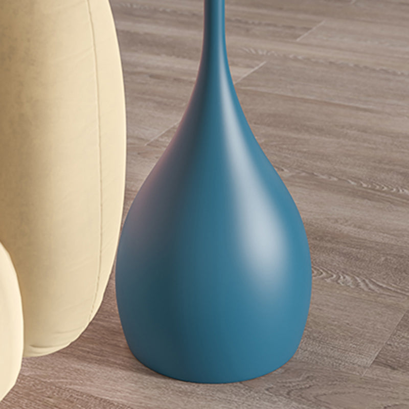 Modern Style Metal Iron Base Metal Desktop Paint Craft Round Side Table