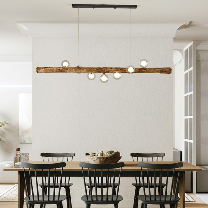 Glass Island Lighting Fixture Modern Style Pendant Lighting Fixture