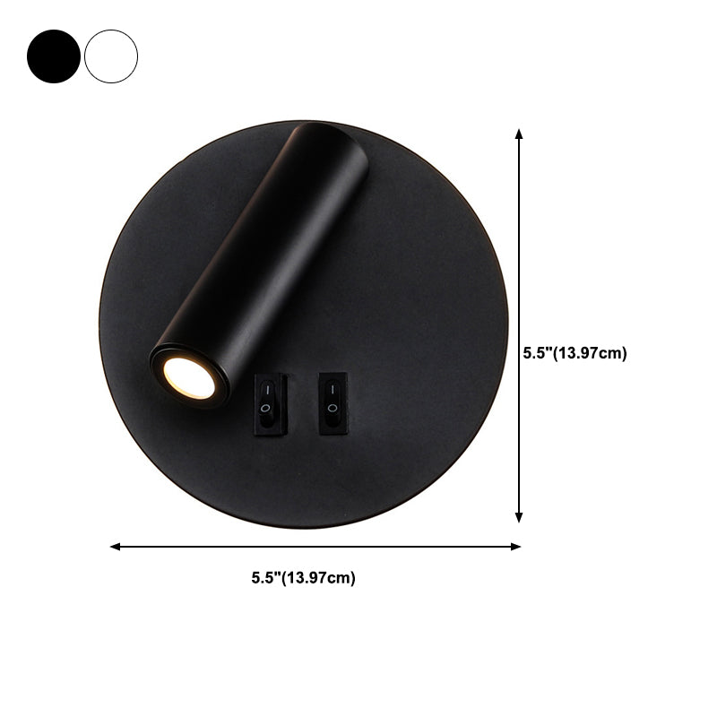 Modern Style Wall Mount Light 2 Lights LED Wall Light with Acrylic Shade for Bedside
