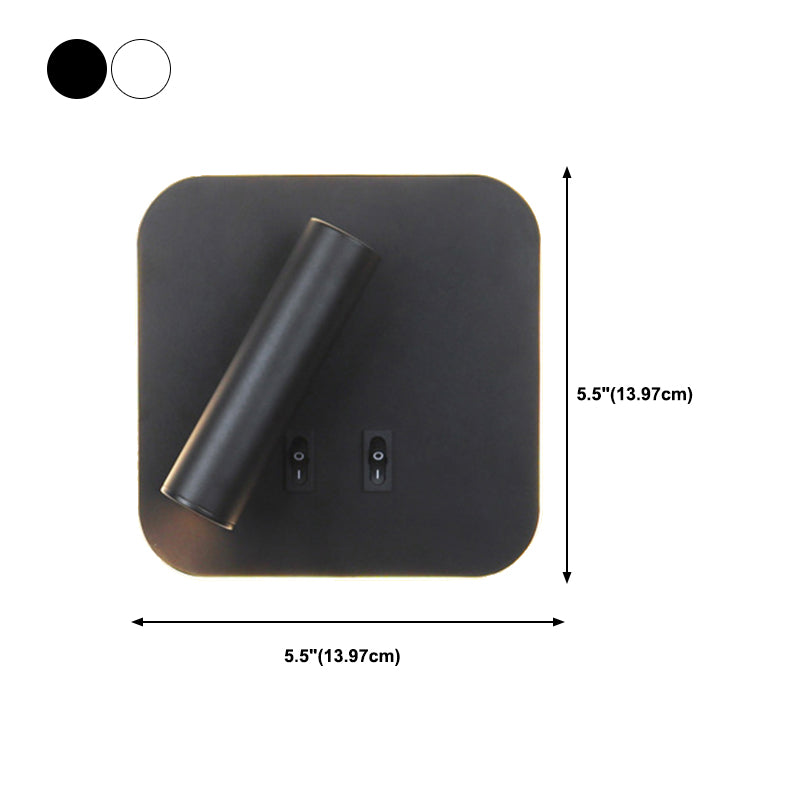 Modern Style Wall Mount Light 2 Lights LED Wall Light with Acrylic Shade for Bedside