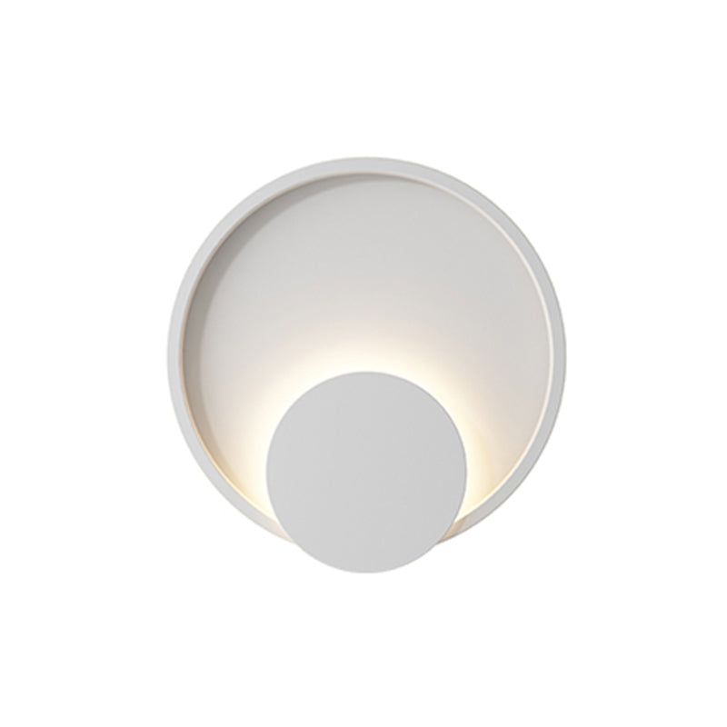 1-Light LED Wall Mount Light Simple Wall Light with Iron Shade for Living Room