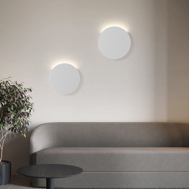 1-Light LED Wall Mount Light Simple Wall Light with Iron Shade for Living Room