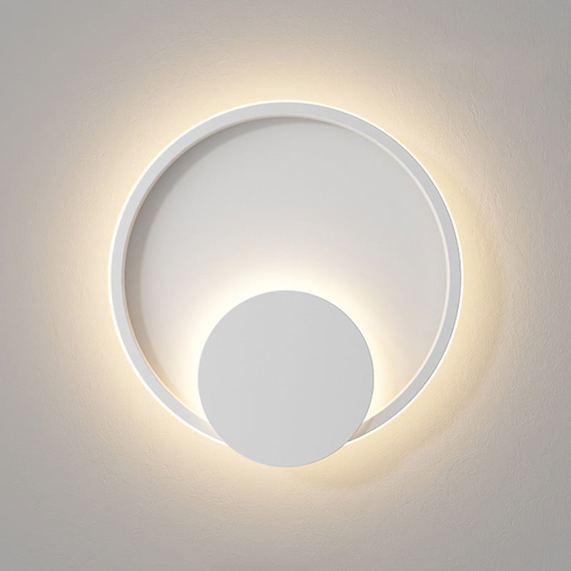 1-Light LED Wall Mount Light Simple Wall Light with Iron Shade for Living Room