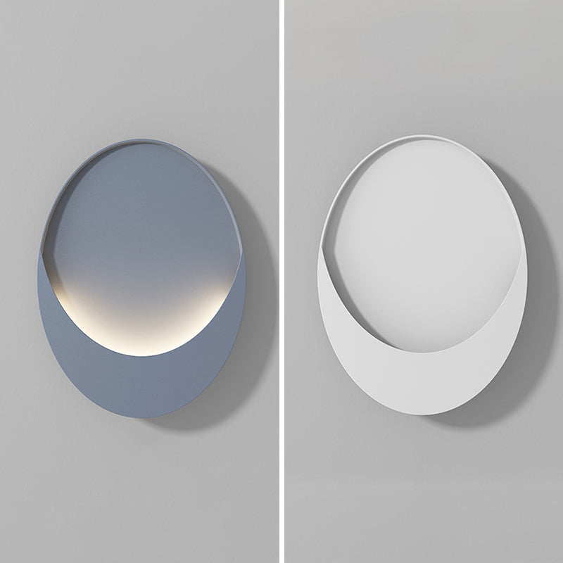 1-Light LED Wall Mount Light Simple Wall Light with Iron Shade for Living Room