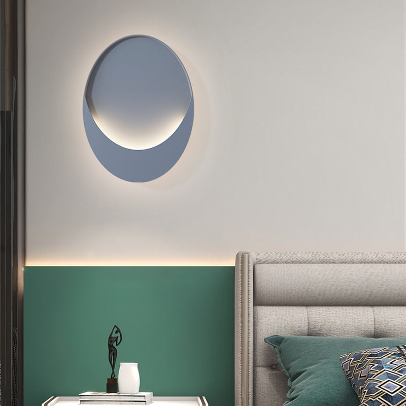 1-Light LED Wall Mount Light Simple Wall Light with Iron Shade for Living Room