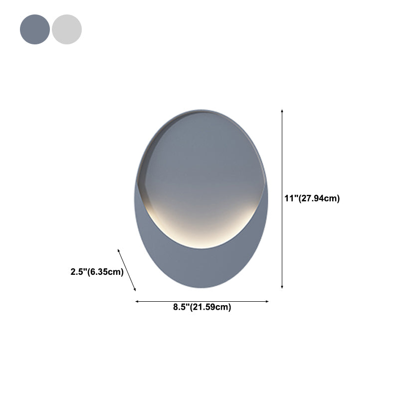 1-Light LED Wall Mount Light Simple Wall Light with Iron Shade for Living Room