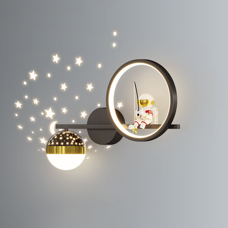 Children LED Wall Mount Light Cartoon Wall Light with Acrylic Shade for Bedroom