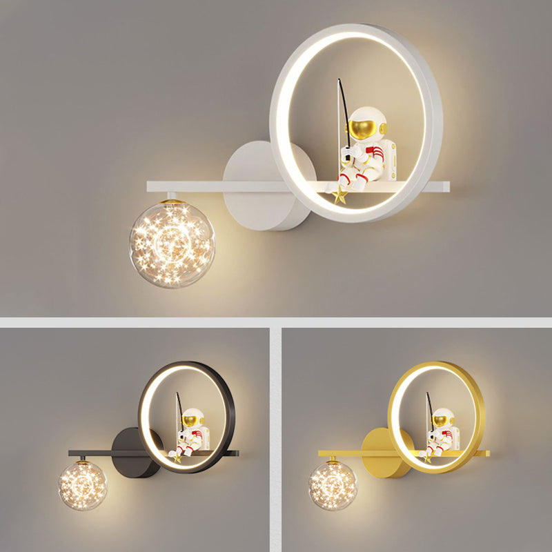 Children LED Wall Mount Light Cartoon Wall Light with Acrylic Shade for Bedroom