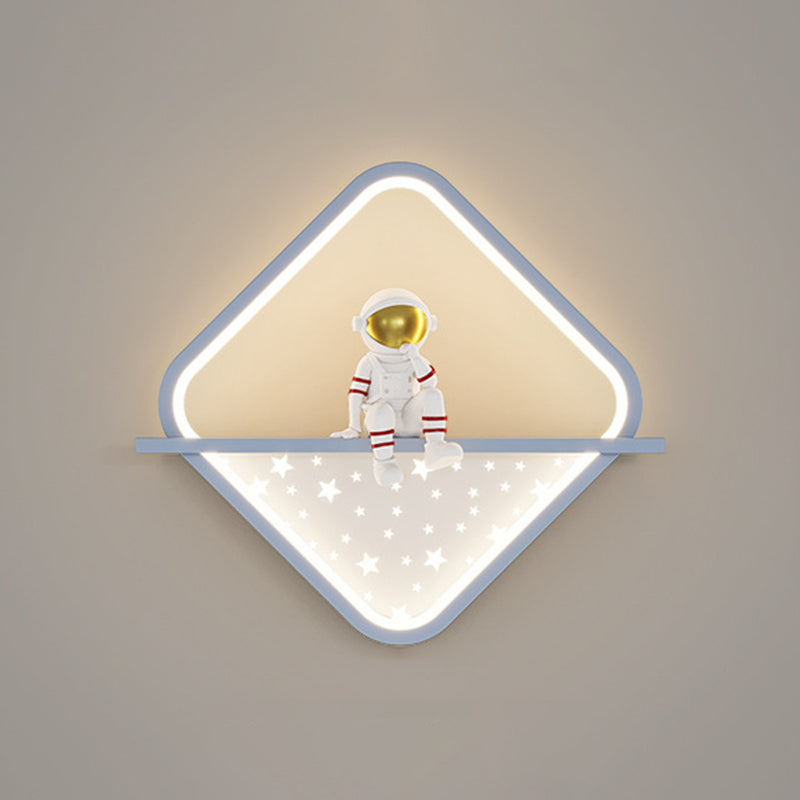 Cartoon LED Wall Mount Light Children Wall Light with Acrylic Shade for Bedroom