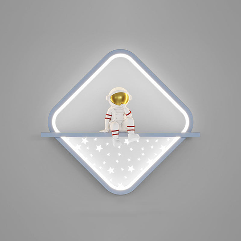 Cartoon LED Wall Mount Light Children Wall Light with Acrylic Shade for Bedroom