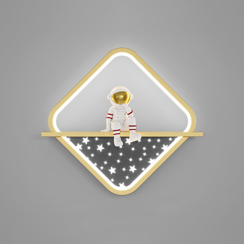 Cartoon LED Wall Mount Light Children Wall Light with Acrylic Shade for Bedroom