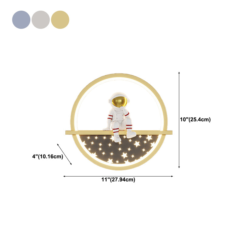 Cartoon LED Wall Mount Light Children Wall Light with Acrylic Shade for Bedroom