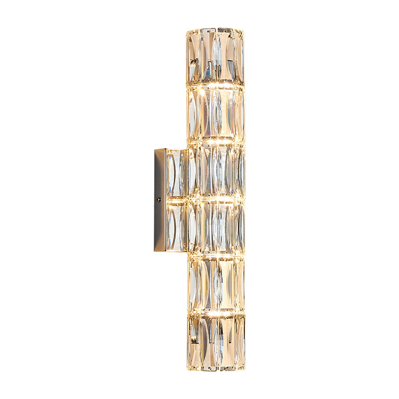 Modern Style Wall Mount Light Simple Wall Light with Crystal Shade for Living Room