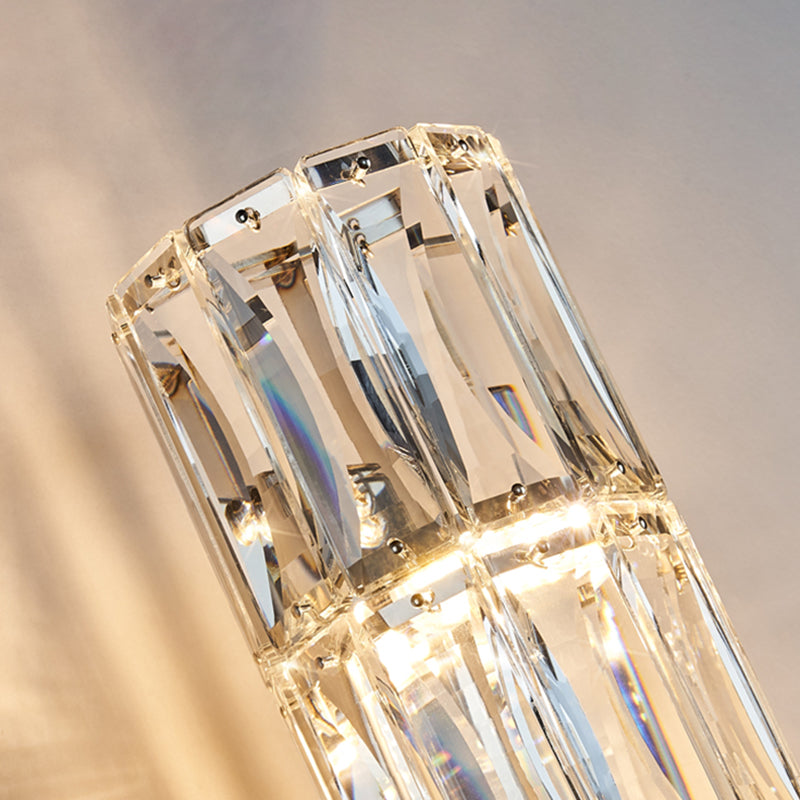 Modern Style Wall Mount Light Simple Wall Light with Crystal Shade for Living Room