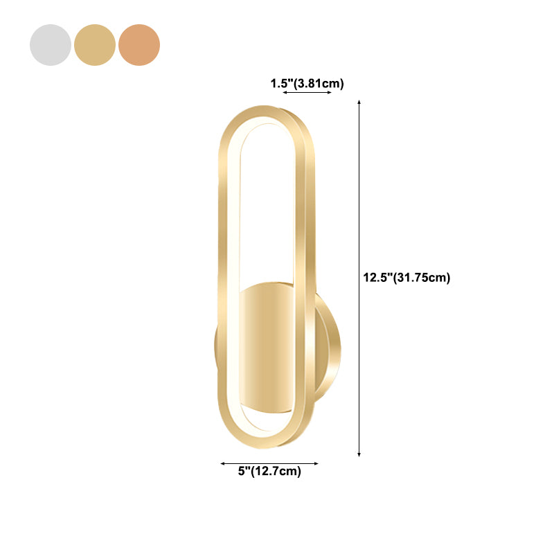 Modern Style Wall Mount Light 1-Light LED Wall Light for Living Room