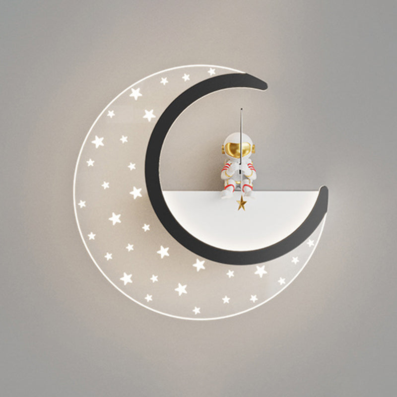 Children Wall Mount Light LED Resin Wall Light with Acrylic Shade for Kid's Room