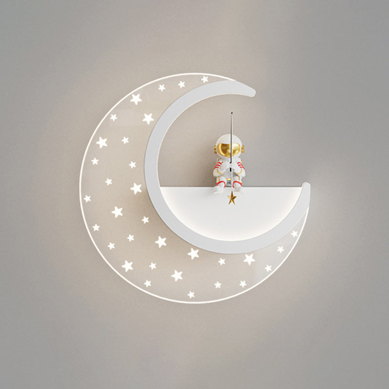 Children Wall Mount Light LED Resin Wall Light with Acrylic Shade for Kid's Room