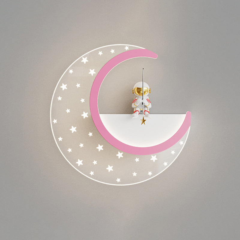 Children Wall Mount Light LED Resin Wall Light with Acrylic Shade for Kid's Room